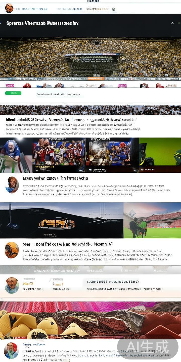 步骤二：浏览体育资讯
平台首页提供精选资讯版块，