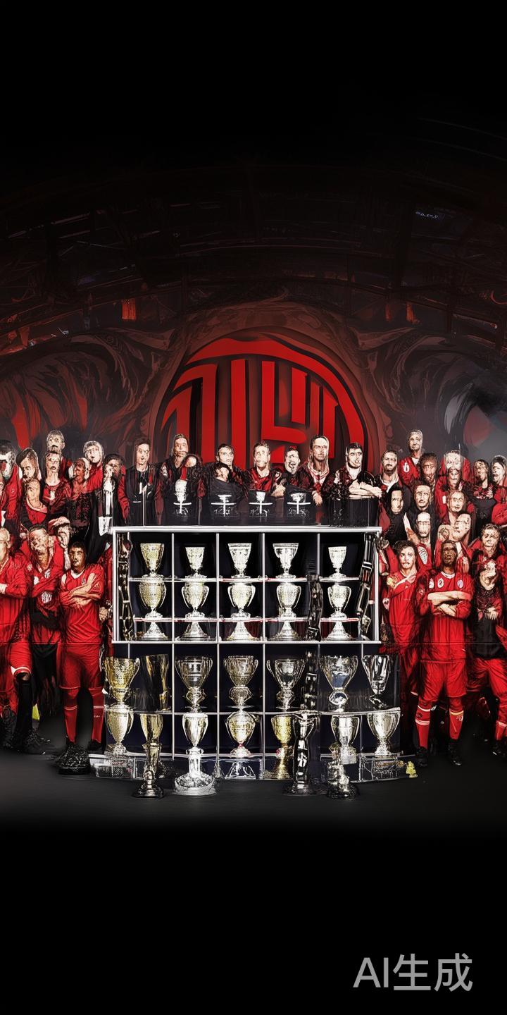 具体战绩上，AC米兰总共赢得了18次意甲联赛冠军，